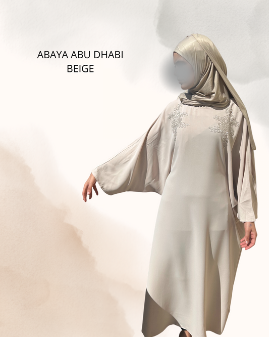 Abaya Abu Dhabi beige