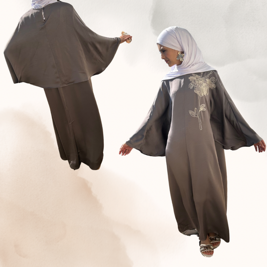 Abaya Hanoï gris