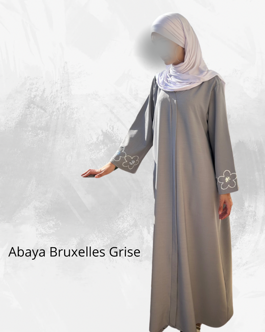 Abaya Bruxelles Grise