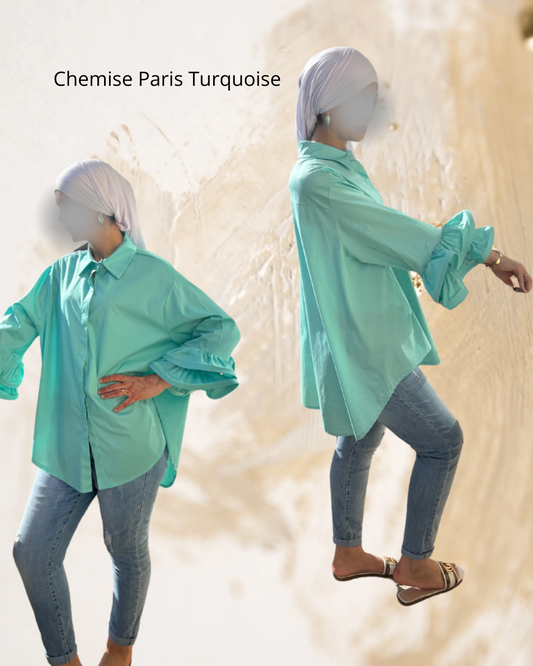 Chemise Paris Turquoise