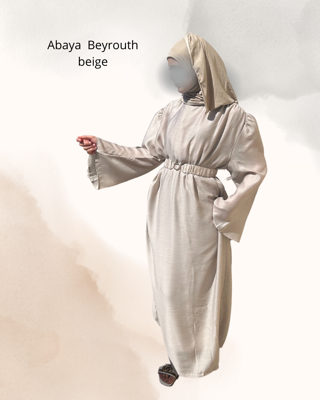 Abaya Beyrouth beige